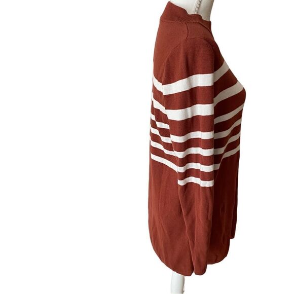 Free People Stripe Sweater Oversized Size Small - Picture 2 of 6